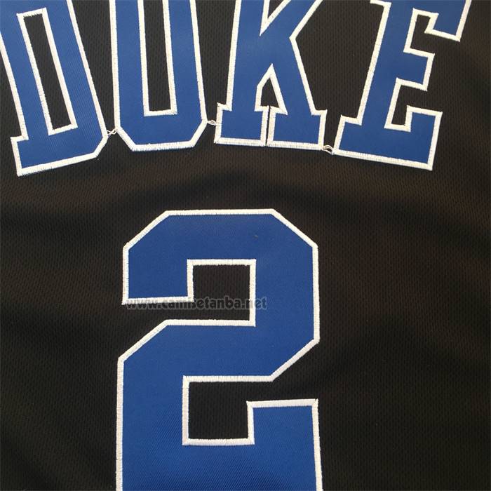 Camiseta NCAA Duke Blue Devils Cam Reddish Negro